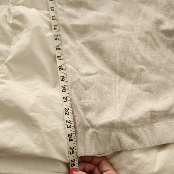 Vineyard Vines Linen Wide Leg Pants Womens XL Beige Travel Beach - Picture 9 of 10